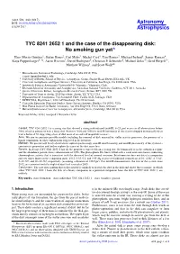 TYC 8241 2652 1 and the Case of the Disappearing
