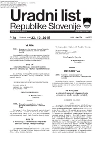 Uradni List RS, Št