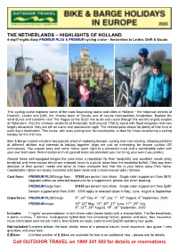 B&B Highlights of Holland