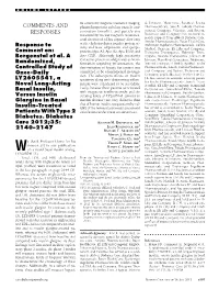 Comments and Responses