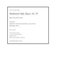 Dumbarton Oaks Papers, No. 55