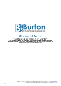 Glossary of Terms