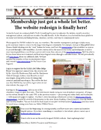 Membership Just Got a Whole Lot Better. the Website Redesign Is