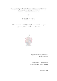 Molecular Phylogeny, Radiation Patterns and Evolution of Life-History Traits in Ursinia (Anthemideae, Asteraceae)