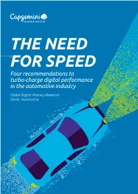 Report – Need for Speed