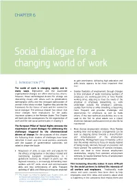 Social Dialogue for a Changing World of Work