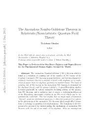 The Anomalous Nambu-Goldstone Theorem in Relativistic