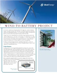 Wind-To-Battery Project