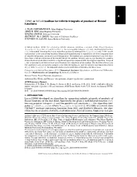 A MATLAB Toolbox for Infinite Integrals of Product of Bessel Functions