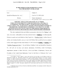 Chapter 11 ) Quicksilver Resources Inc., Et Al.,1 ) Case No