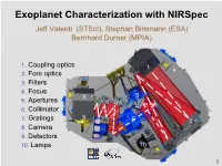 Exoplanet Characterization with Nirspec