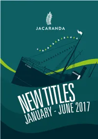 June 2017 Janua Welcome to a New Year of New Books!