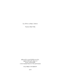 Local Power in Dante's Inferno Nassime Jehan Chida Submitted In