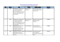 Science & Engineering Research Board