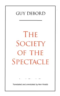 The Society of the Spectacle Annotated Edition.Pdf
