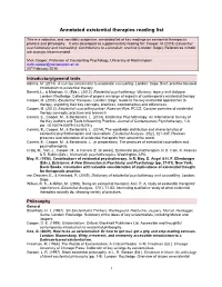 Annotated Existential Therapies Reading List