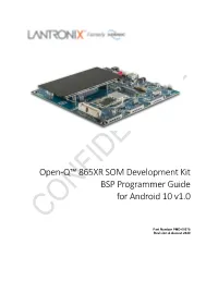BSP Programmer Guide for Android 10 V1.0