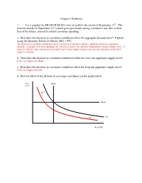 Chapter 9 Problems 1 Let's Employ the SRAS/LRAS/AD Curve To
