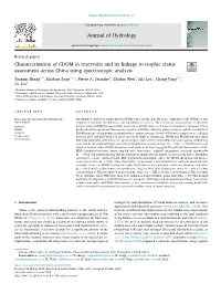 Characterization of CDOM in Reservoirs and Its Linkage to Trophic