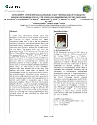 Development of New Methodologies Using Remote Sensing and Gis Technique to Control Vector Borne Diseases for Sitheri Hills, Dharamapuri District, Tamil Nadu M