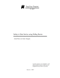 Easychair Preprint Safety in Ghat Section Using Rolling Barrier
