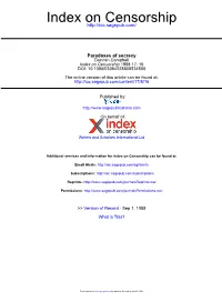 Index on Censorship