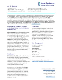 Intersystems Media Fact Sheet