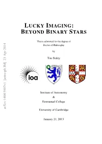 Lucky Imaging: Beyond Binary Stars