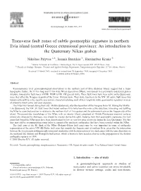 Transverse Fault Zones of Subtle Geomorphic Signature in Northern