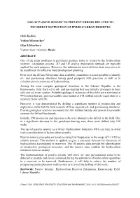 Use of Passive Seismic to Prevent Errors Related to Incorrect Estimation of Hydrocarbon Reserves