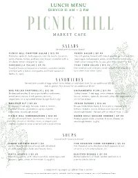 Copy of Spring Menus