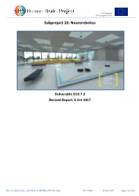 Subproject 10: Neurorobotics