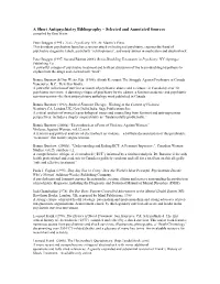 A Short Antipsychiatry Bibliography – Selected and Annotated Sources Compiled by Don Weitz