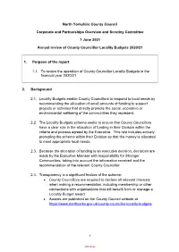 Annual Review of Locality Budgets