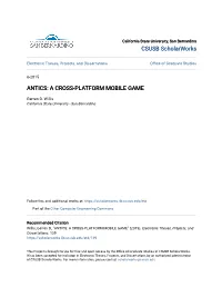 Antics: a Cross-Platform Mobile Game