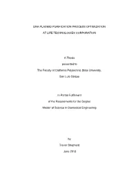 DNA Purification Process Optimization at Life Technologies Corporation
