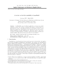 (English Edition) a Review on the Flow Instability of Nanofluids