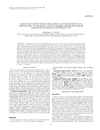 A Re-Evaluation of Brachiosaurus Altithorax (Riggs, 1903)
