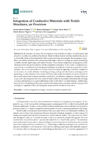 Integration of Conductive Materials with Textile Structures, an Overview