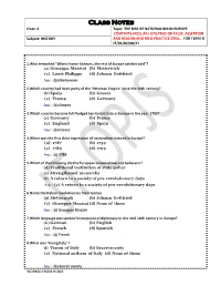 Mcq Drill for Practice—Test Yourself (Answer Key at the Last)
