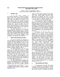 8A.4 the Advanced Objective Dvorak Technique (Aodt) – Continuing the Journey