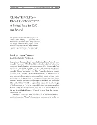 Climate Policy—From Rio to Kyoto 3 Role