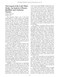 The Legend of the Lady White Snake; an Analysis of Daoist, Buddhist and Confucian Themes