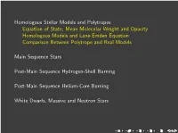 Homologous Stellar Models and Polytropes Equation of State, Mean