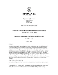 Monetary Endogeneity and the Quantity Theory