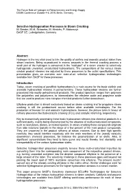 Selective Hydrogenation Processes in Steam Cracking M