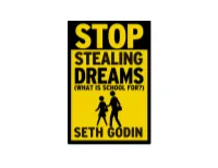 Stop Stealing Dreams