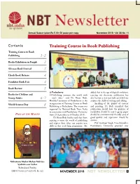 Training Course in Book Publishing