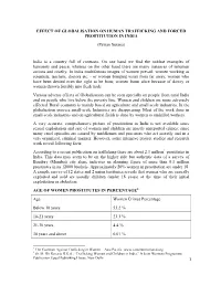 1 Effect of Globalisation on Human Trafficking And