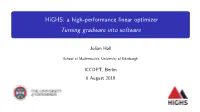 A High-Performance Linear Optimizer Turning Gradware Into Software